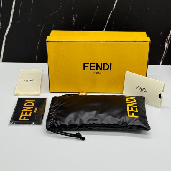 NEW FENDI FE4075US 30L GOLD SUNGLASSES WOMEN FENDI - Picture 14 of 14